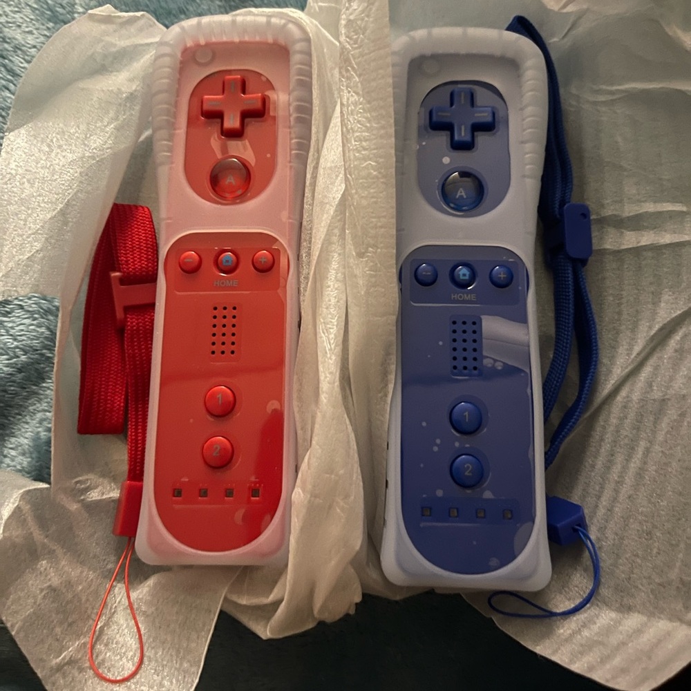 Wii Remote Controller (2 Pack) Motion Plus Compatible with Wii and Wii U Console
